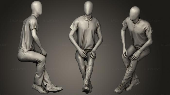 Анатомия скелеты и черепа (Манекен Взрослый мужчина, ANTM_0879) 3D модель для ЧПУ станка